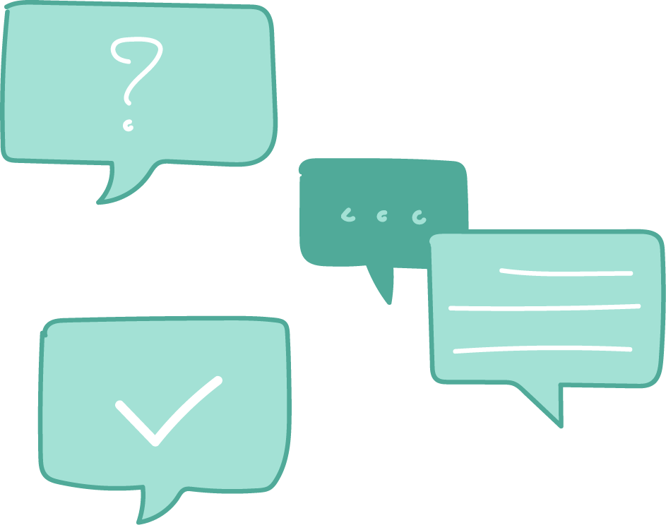 fonctionnalité poser des questions à notre équipe